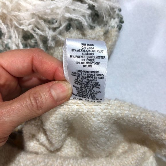 NEW Anthropologie Anthro Womens One Size Ivory Chunky Open Cardigan NWT $120 - Picture 12 of 12